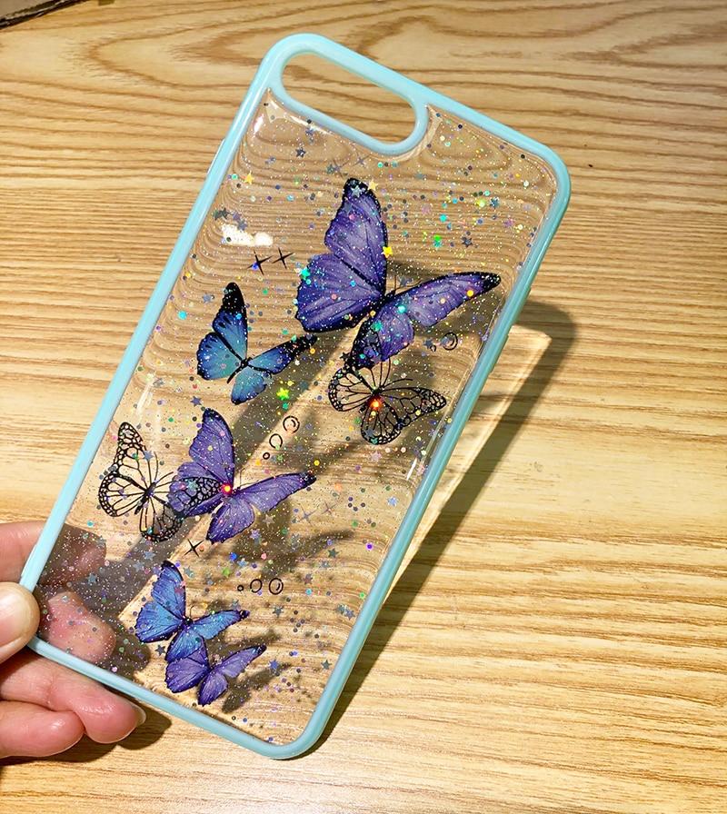 Butterfly Phone Case for iPhone - For Multiple Models | Cute Glitter Phone Case - goosavvy.com