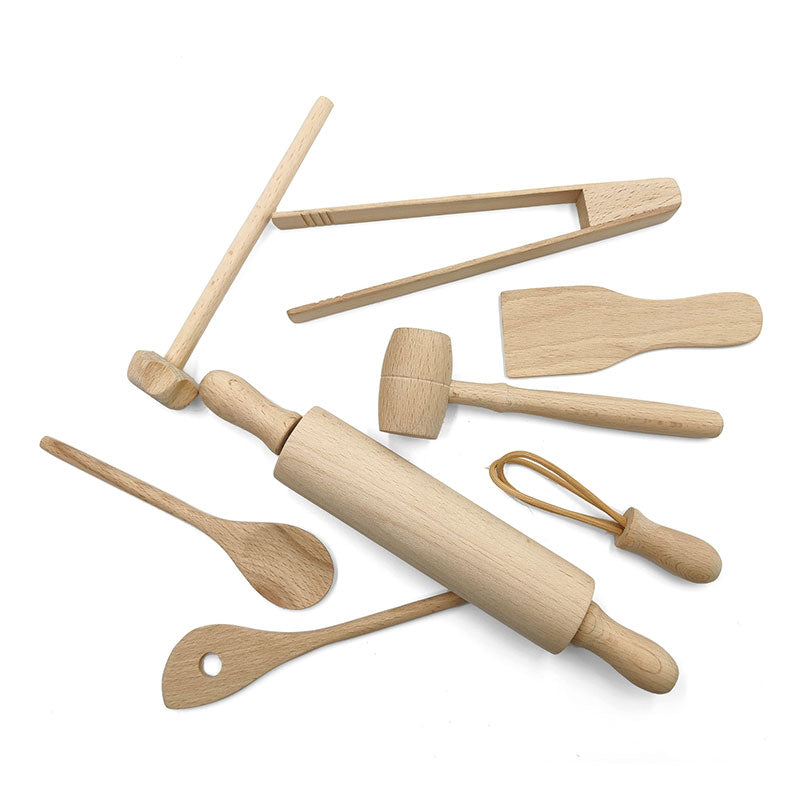 Wooden Toy Kitchen Play Set - goosavvy.com