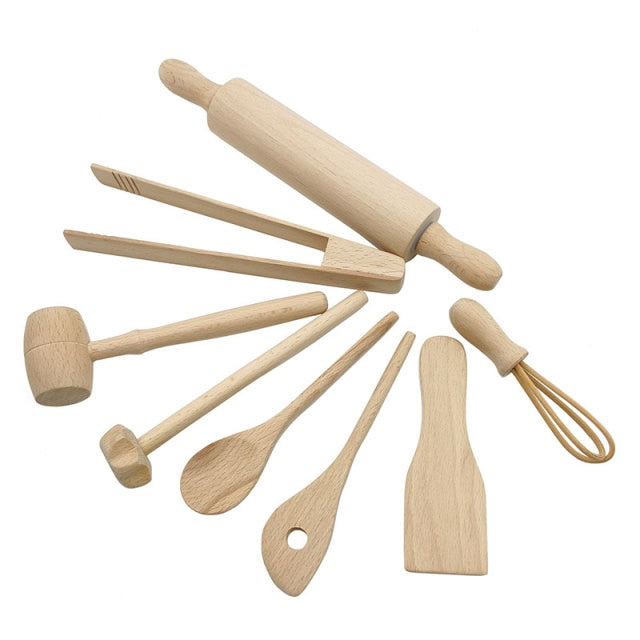 Wooden Toy Kitchen Play Set - goosavvy.com