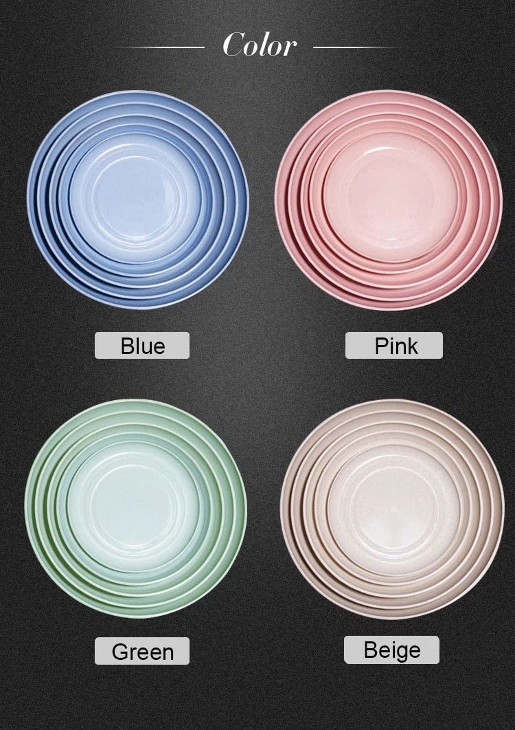 Unbreakable Wheat Straw Dinner Plates (set of 4) - goosavvy.com