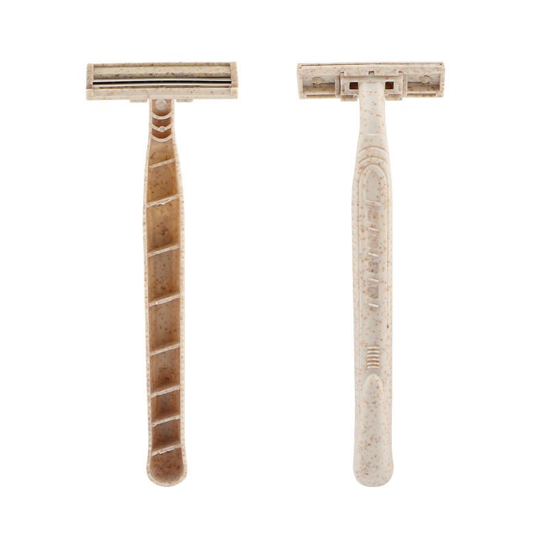 Wheat Straw Disposable Shaving Razors (set of 50 or 100) - goosavvy.com