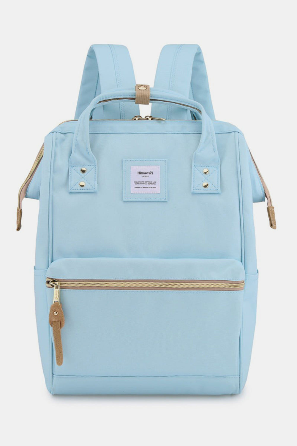 Himawari Waterproof Canvas Backpack with Side Pockets