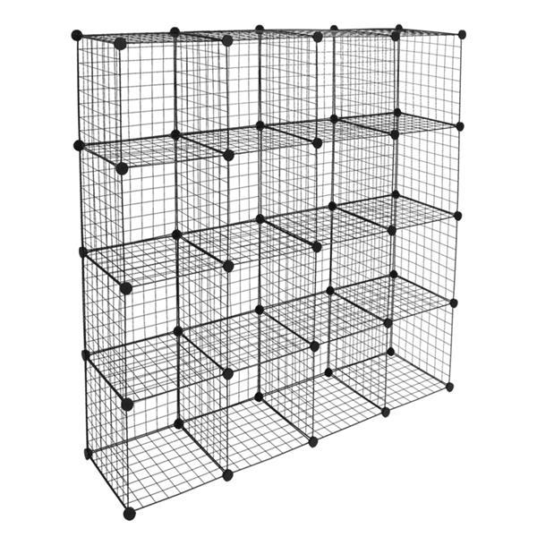 16 - Cube Modular Storage Organizer – Metal Wire Shelving Unit & Bookcase - goosavvy.com