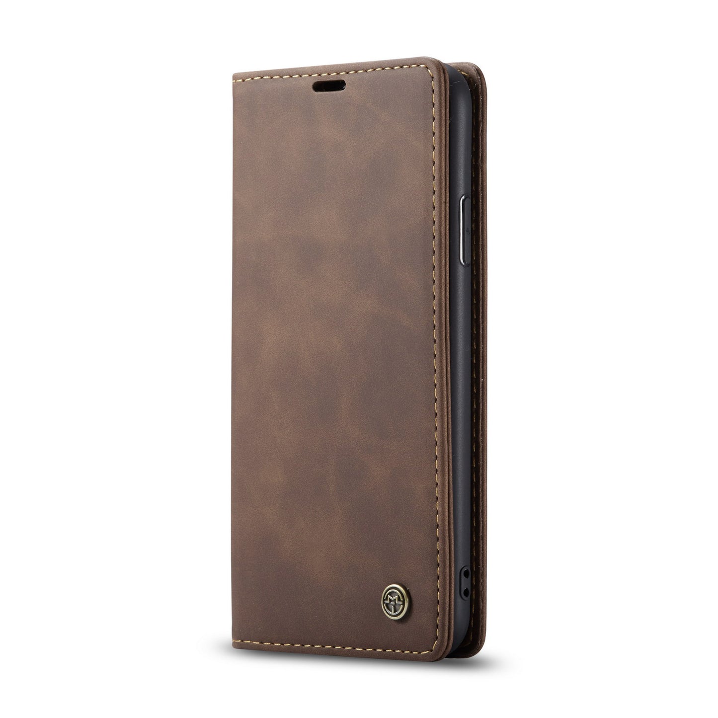 Premium Leather Magnetic Flip Wallet Case | Shockproof Folio Stand Protective Cover for iPhone