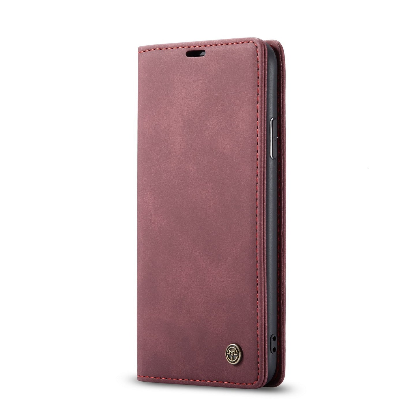 Premium Leather Magnetic Flip Wallet Case | Shockproof Folio Stand Protective Cover for iPhone