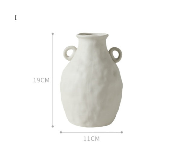 Nordic-Style Ceramic Decorative Vase for Home and Garden | Minimalist Centerpiece | Vase for Ornaments