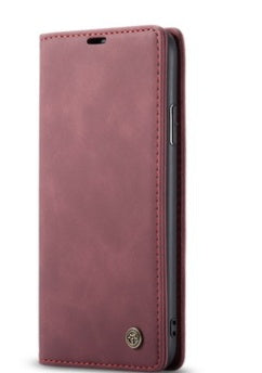 Premium Leather Magnetic Flip Wallet Case | Shockproof Folio Stand Protective Cover for iPhone