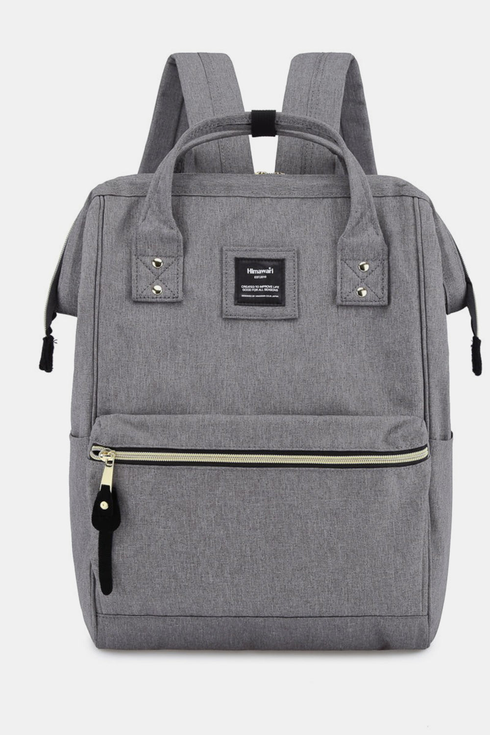 Himawari Waterproof Canvas Backpack with Side Pockets