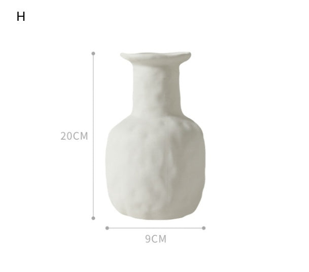 Nordic-Style Ceramic Decorative Vase for Home and Garden | Minimalist Centerpiece | Vase for Ornaments