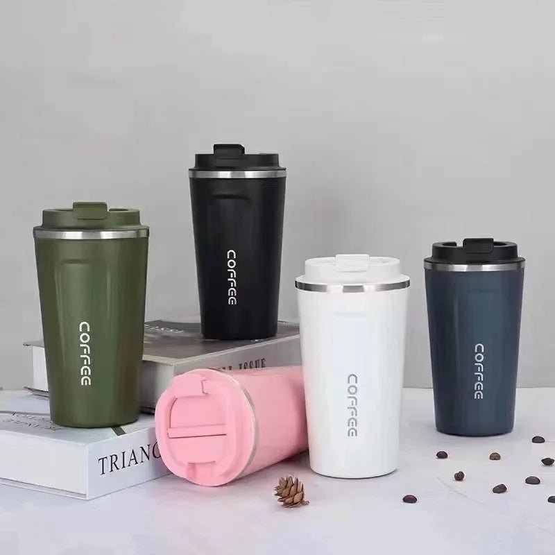2nd Generation Travel Coffee Cup – Stainless Steel Insulated Mug, Leak - Proof, Vacuum Thermal Flask - goosavvy.com
