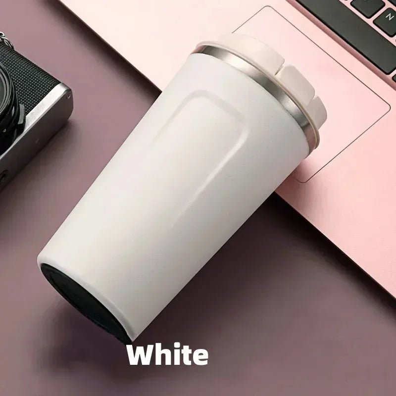 2nd Generation Travel Coffee Cup – Stainless Steel Insulated Mug, Leak - Proof, Vacuum Thermal Flask - goosavvy.com