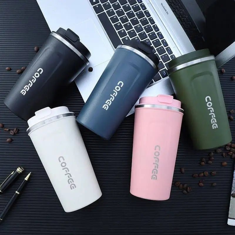 2nd Generation Travel Coffee Cup – Stainless Steel Insulated Mug, Leak - Proof, Vacuum Thermal Flask - goosavvy.com