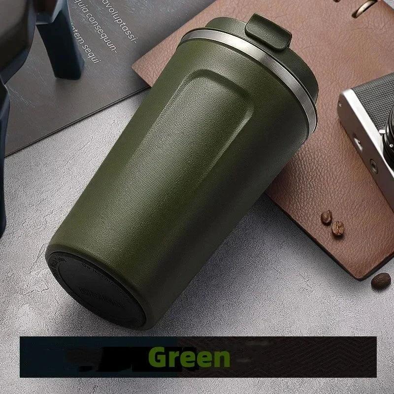 2nd Generation Travel Coffee Cup – Stainless Steel Insulated Mug, Leak - Proof, Vacuum Thermal Flask - goosavvy.com