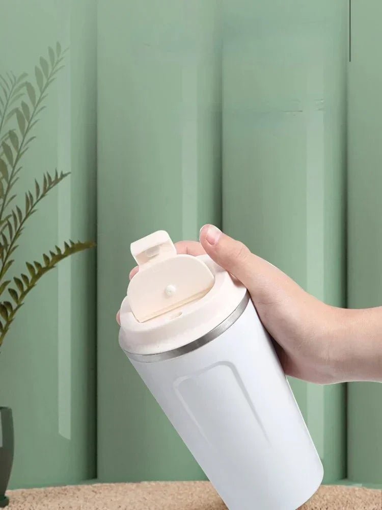 2nd Generation Travel Coffee Cup – Stainless Steel Insulated Mug, Leak - Proof, Vacuum Thermal Flask - goosavvy.com