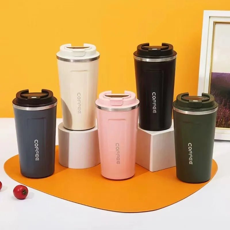 2nd Generation Travel Coffee Cup – Stainless Steel Insulated Mug, Leak - Proof, Vacuum Thermal Flask - goosavvy.com