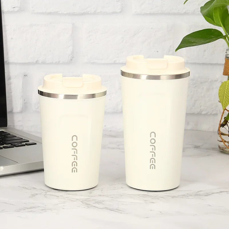 2nd Generation Travel Coffee Cup – Stainless Steel Insulated Mug, Leak - Proof, Vacuum Thermal Flask - goosavvy.com