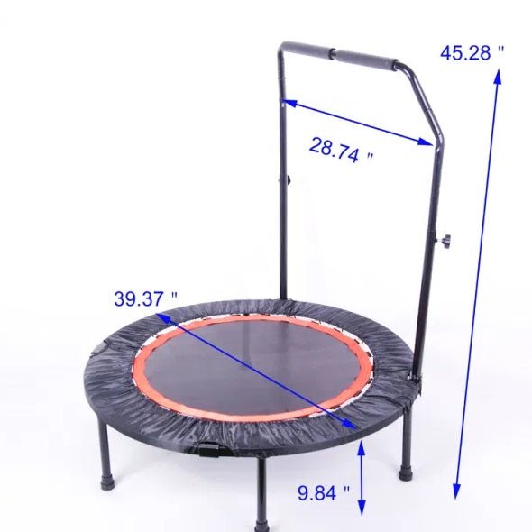 40" Foldable Mini Exercise Trampoline for Adults & Kids, 300 lbs Capacity - goosavvy.com