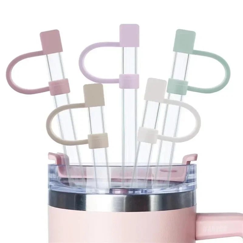 🥤 5 - Pack Silicone Straw Covers for Stanley 20, 30 & 40 oz – Dust - Proof & Leak - Resistant Toppers (10mm) - goosavvy.com
