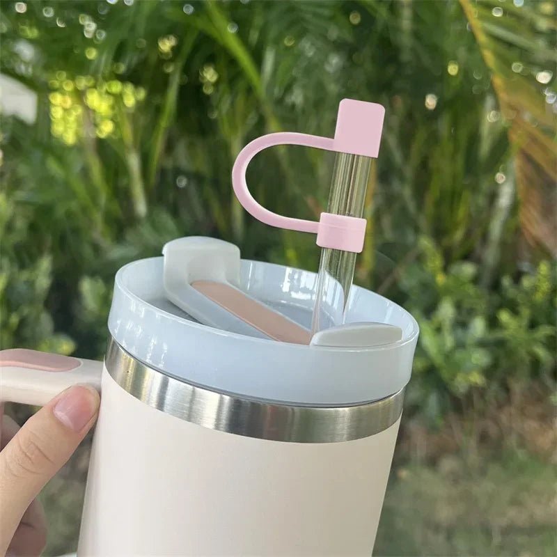 🥤 5 - Pack Silicone Straw Covers for Stanley 20, 30 & 40 oz – Dust - Proof & Leak - Resistant Toppers (10mm) - goosavvy.com