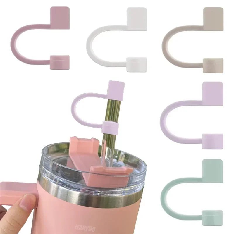 🥤 5 - Pack Silicone Straw Covers for Stanley 20, 30 & 40 oz – Dust - Proof & Leak - Resistant Toppers (10mm) - goosavvy.com
