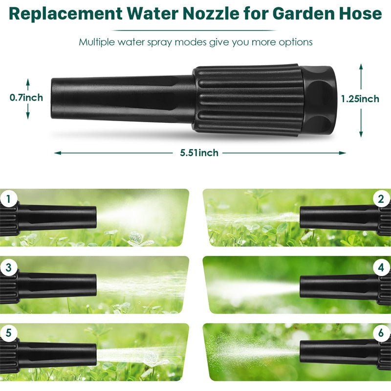 50ft/100ft Stainless Steel Garden Hose – Heavy Duty, Kink - Free with 10 - Pattern Spray Nozzle & 3/4” Leakproof Connector - goosavvy.com