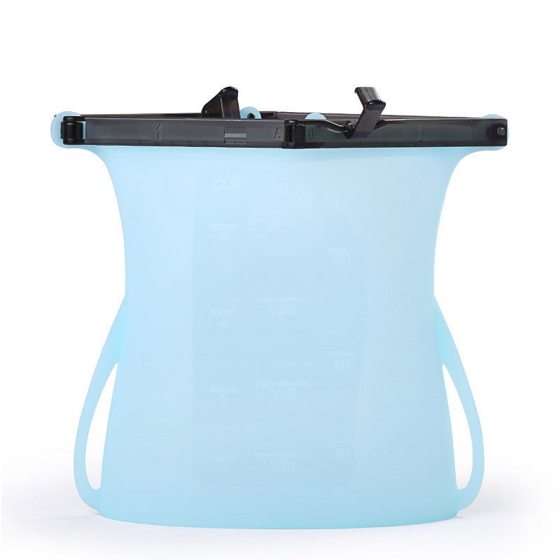 1pc Silicone Storage Bag | 500ml - 2000ml Leakproof & Sealed Ziplock Bag for Freezer and Refrigerator - goosavvy.com