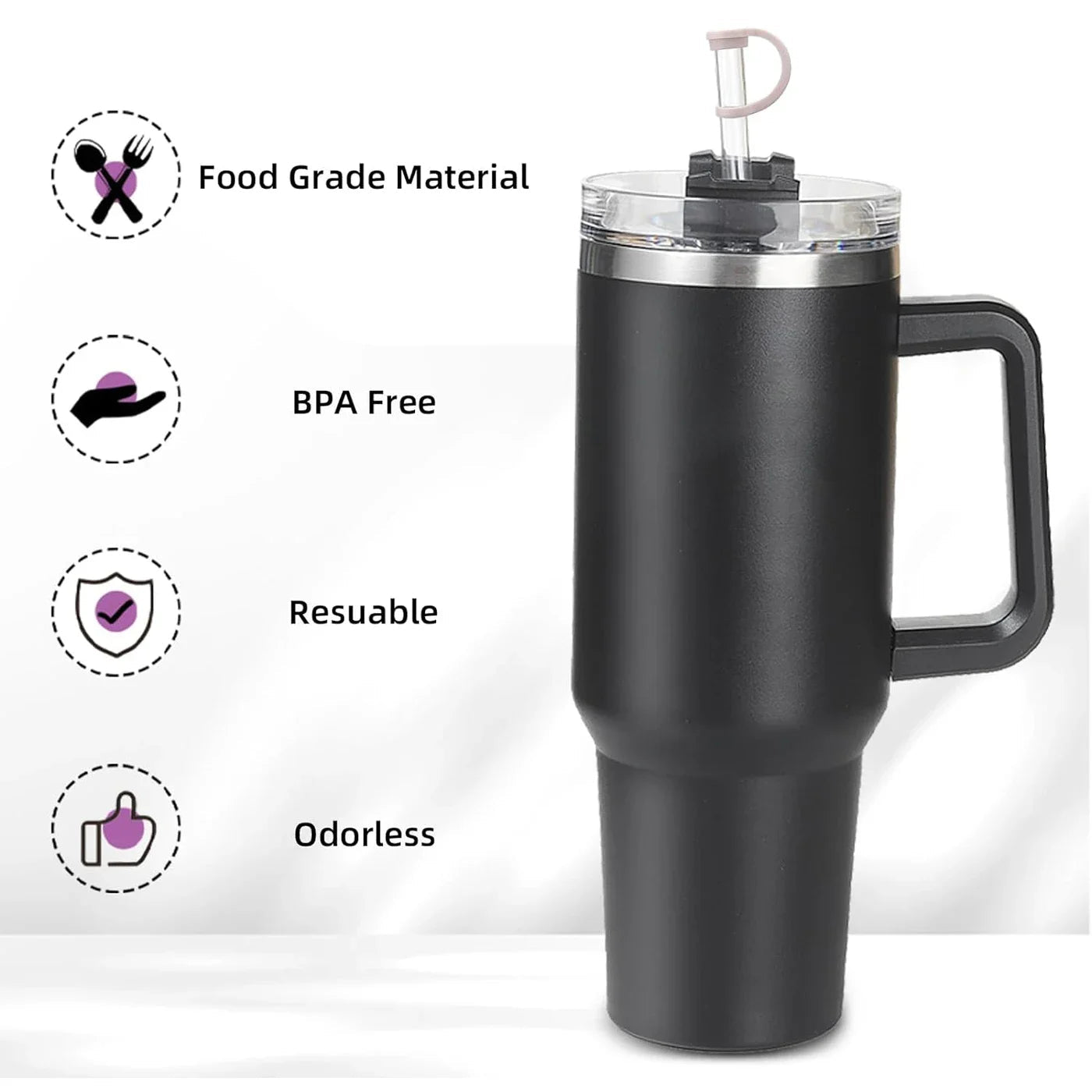 🥤 6 - Pack Tritan Replacement Straws & Spill Stopper Kit – For 30oz/40oz Tumblers - goosavvy.com
