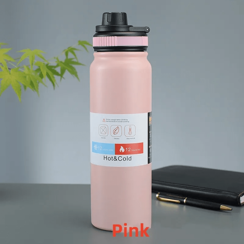 600ML / 800ML Portable Thermos Water Bottle | With Removable Tea Filter | Carry Loop on the Lid - goosavvy.com