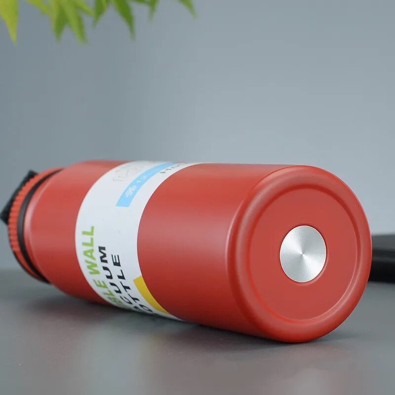600ML / 800ML Portable Thermos Water Bottle | With Removable Tea Filter | Carry Loop on the Lid - goosavvy.com
