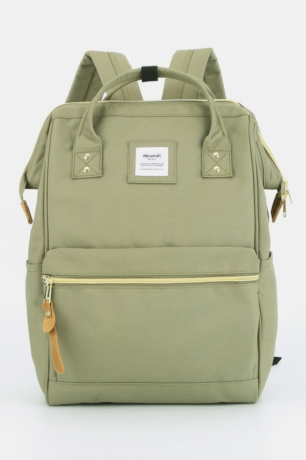 Himawari Waterproof Canvas Backpack with Side Pockets