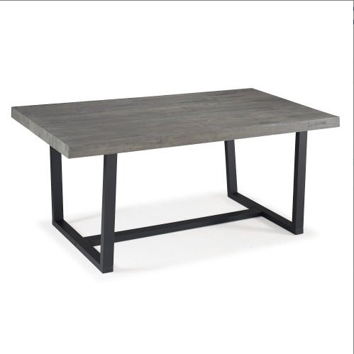 72 - Inch Rustic Farmhouse Solid Wood Dining Table with Distressed Finish - goosavvy.com