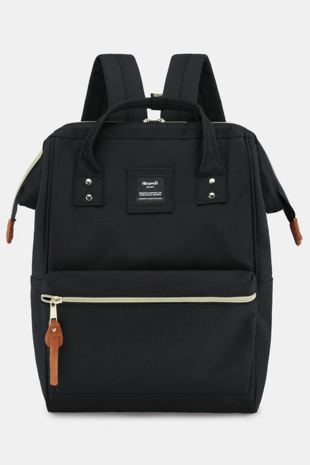 Himawari Waterproof Canvas Backpack with Side Pockets