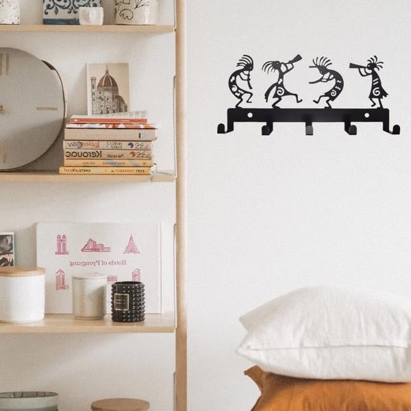 Heavy Duty 5-Hook Black Metal Coat Rack – Space-Saving Wall Organizer for Entryway & Bedroom Storage