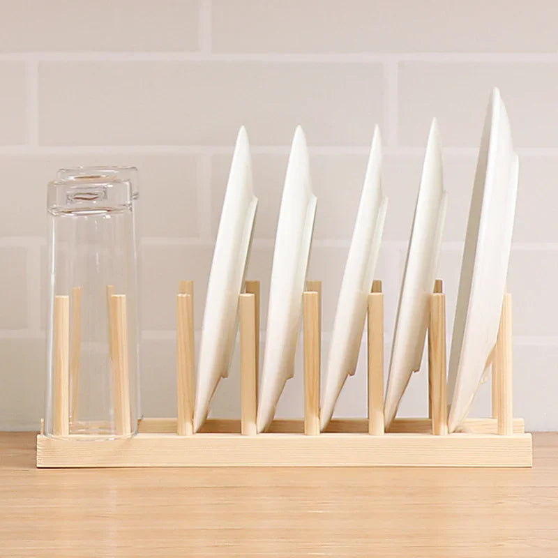Bamboo Dish Rack & Kitchen Organizer