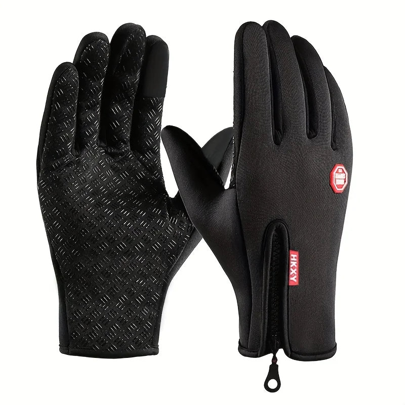 🧤 Thermal Winter Cycling Gloves – Waterproof, Touchscreen & Non-Slip