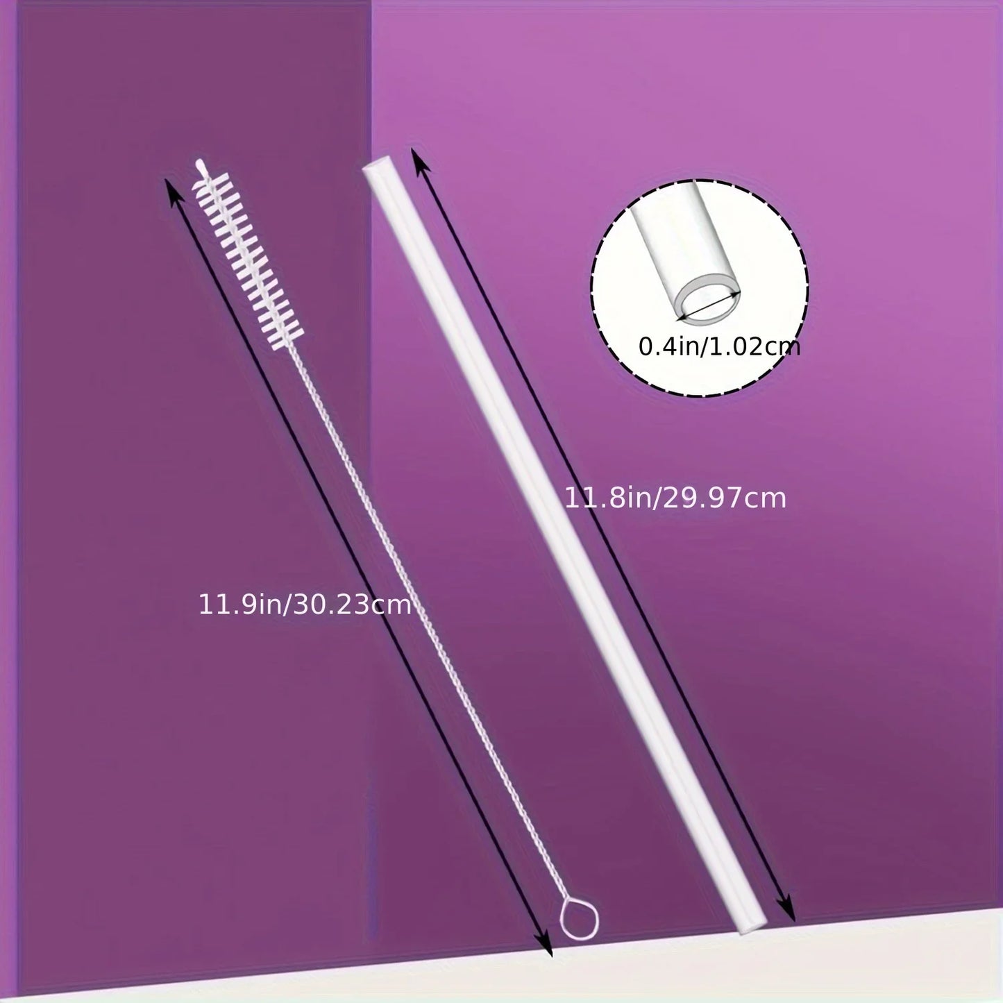 🥤 6-Pack Tritan Replacement Straws & Spill Stopper Kit – For 30oz/40oz Tumblers