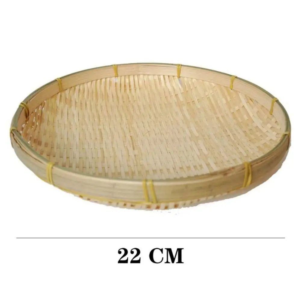 Round Woven Bamboo Decorative Tray