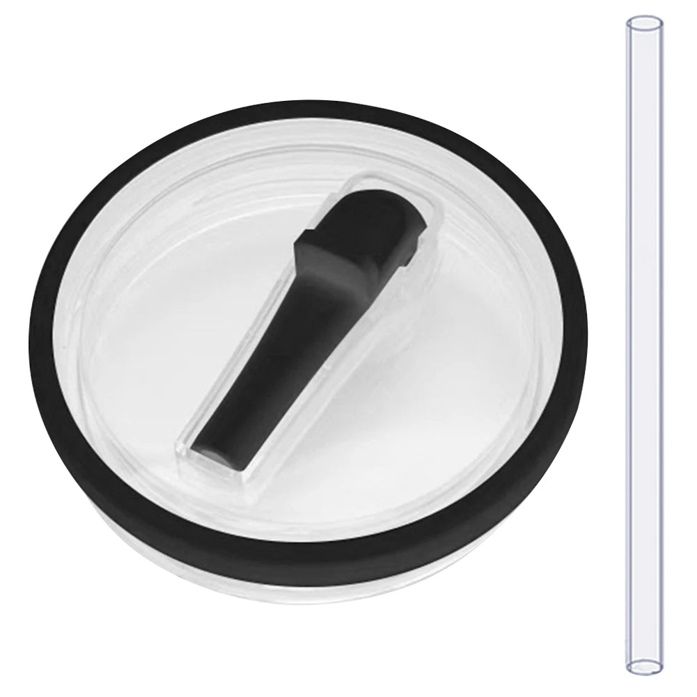 🥤 Spill-Proof Flip Straw Replacement Lid for 40oz Tumblers – Reusable Leak-Resistant Cover with Straw
