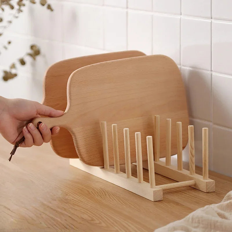 Bamboo Dish Rack & Kitchen Organizer