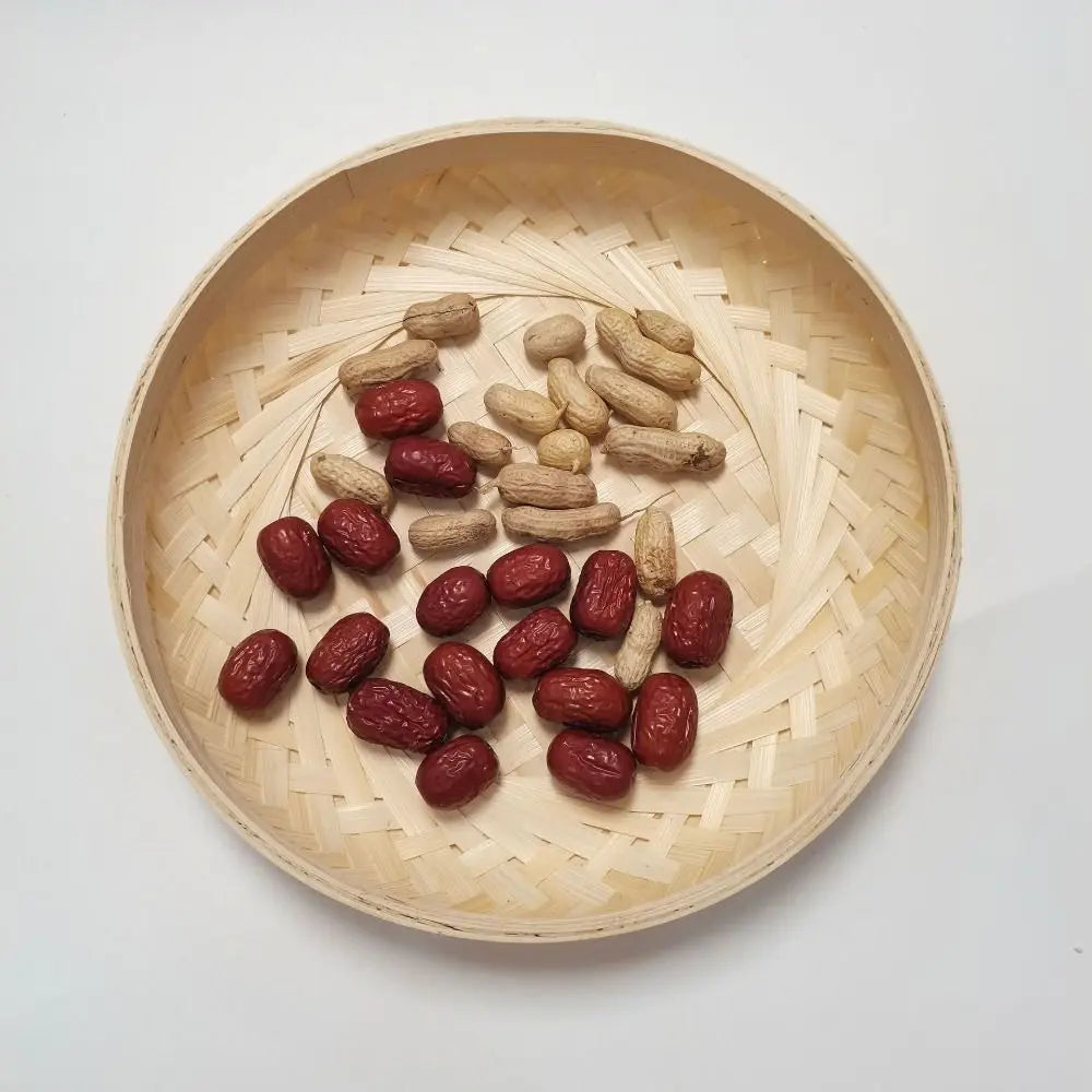 Round Woven Bamboo Decorative Tray