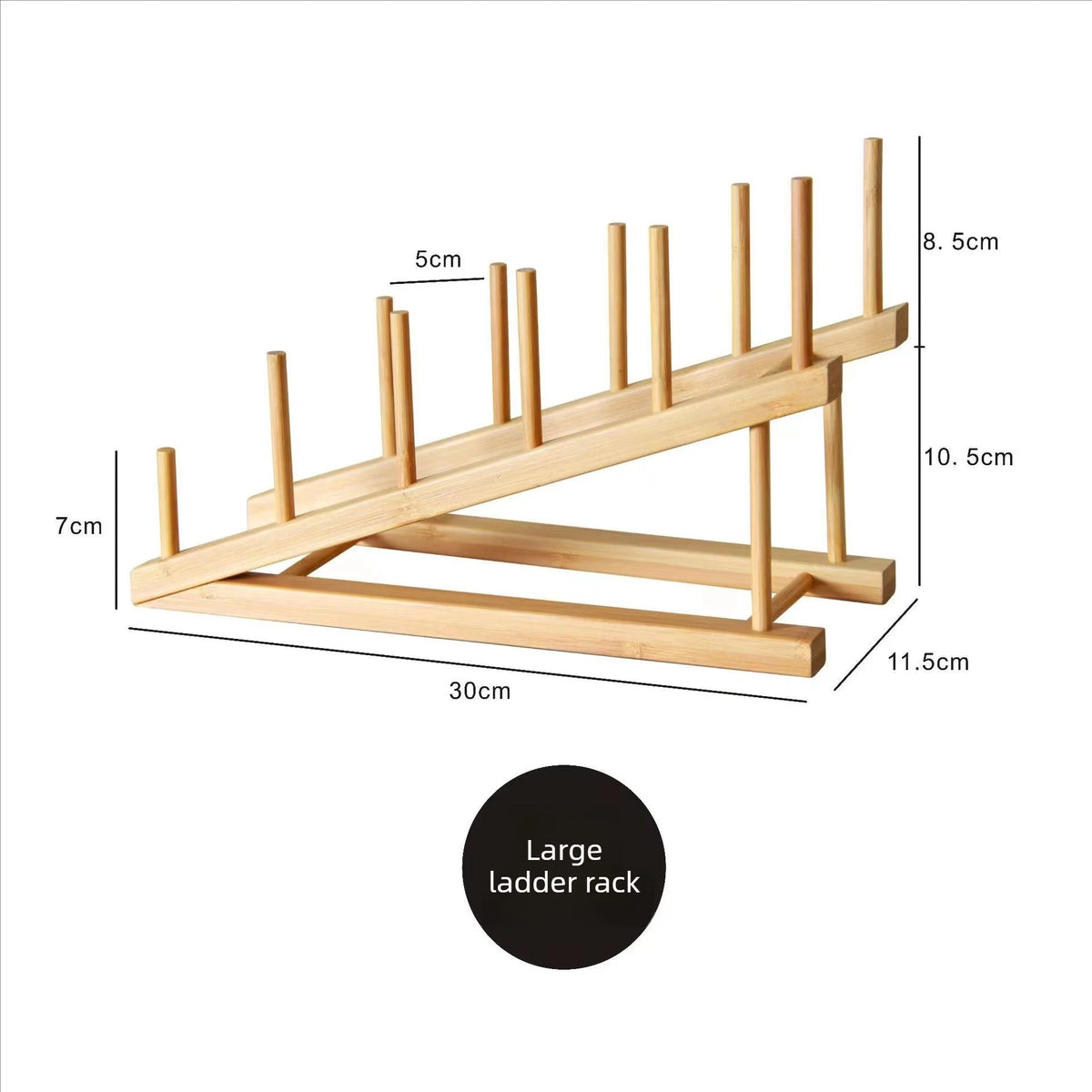 Bamboo Dish Rack & Kitchen Organizer