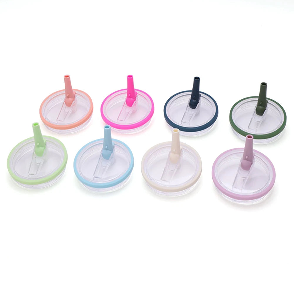 🥤 Spill-Proof Flip Straw Replacement Lid for 40oz Tumblers – Reusable Leak-Resistant Cover with Straw