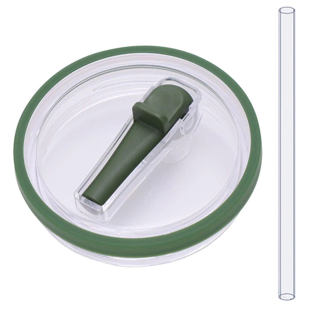 🥤 Spill-Proof Flip Straw Replacement Lid for 40oz Tumblers – Reusable Leak-Resistant Cover with Straw