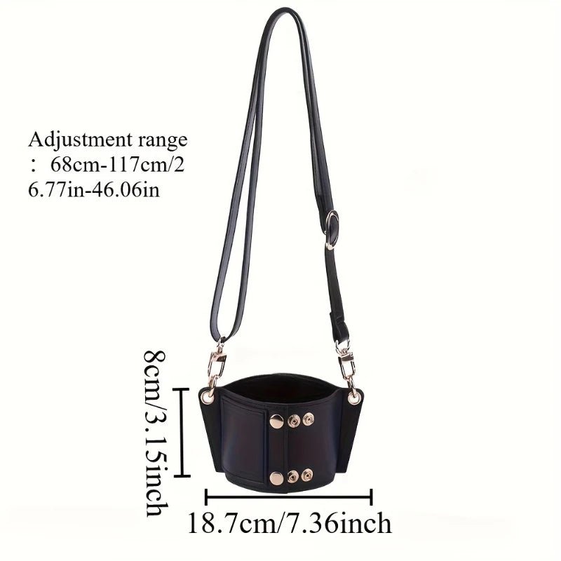 Adjustable Faux Leather Tumbler Carrier Strap – Crossbody Holder for 40oz Cups & Water Bottles - goosavvy.com