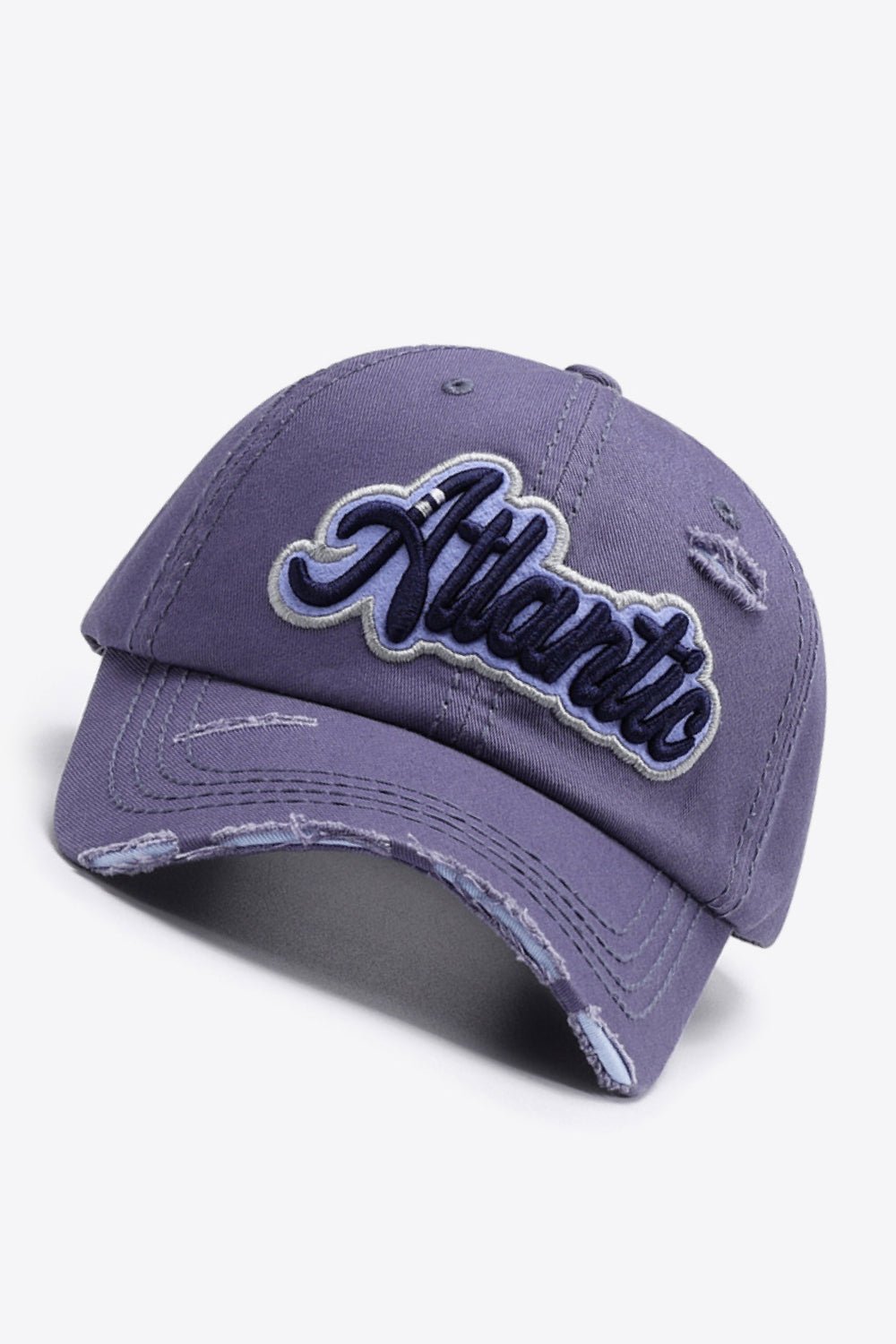 ATLANTIC Graphic Distressed Baseball Cap - goosavvy.com