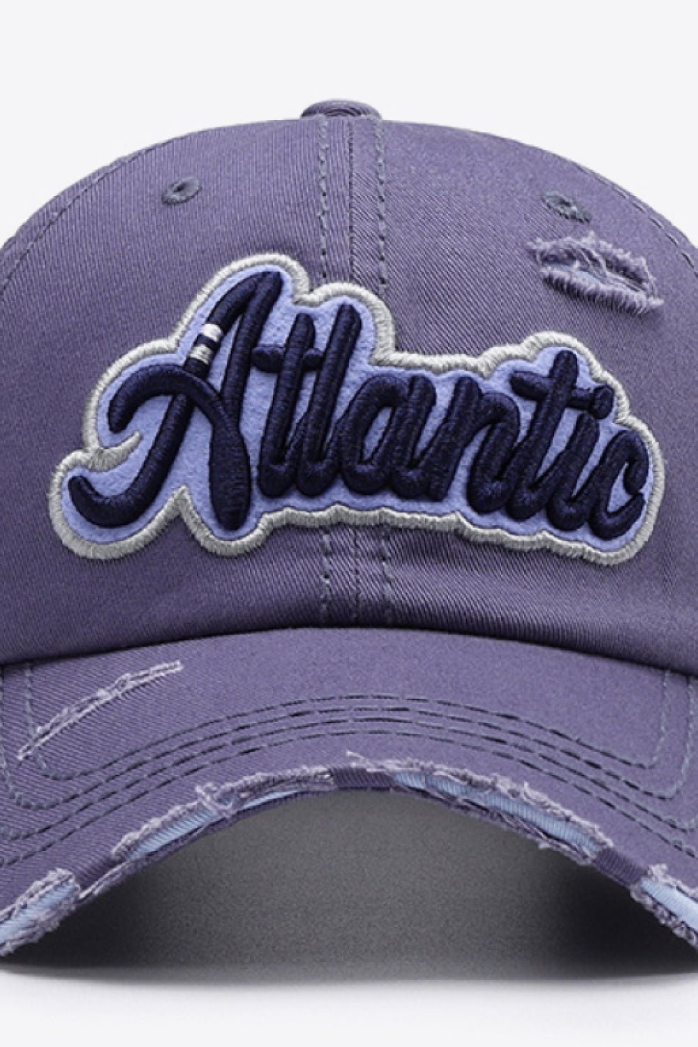 ATLANTIC Graphic Distressed Baseball Cap - goosavvy.com