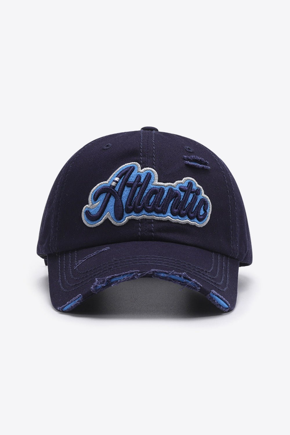 ATLANTIC Graphic Distressed Baseball Cap - goosavvy.com