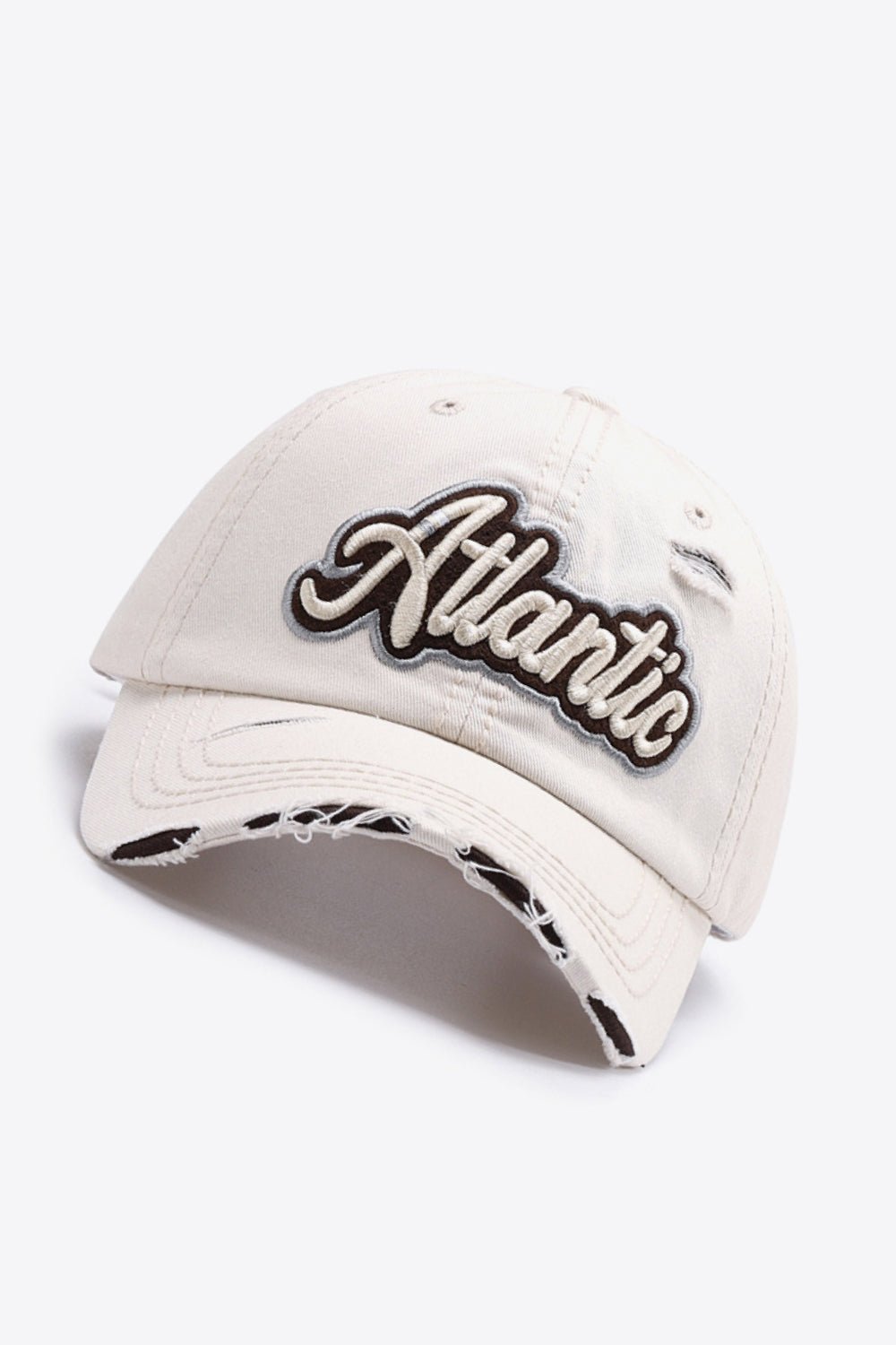 ATLANTIC Graphic Distressed Baseball Cap - goosavvy.com