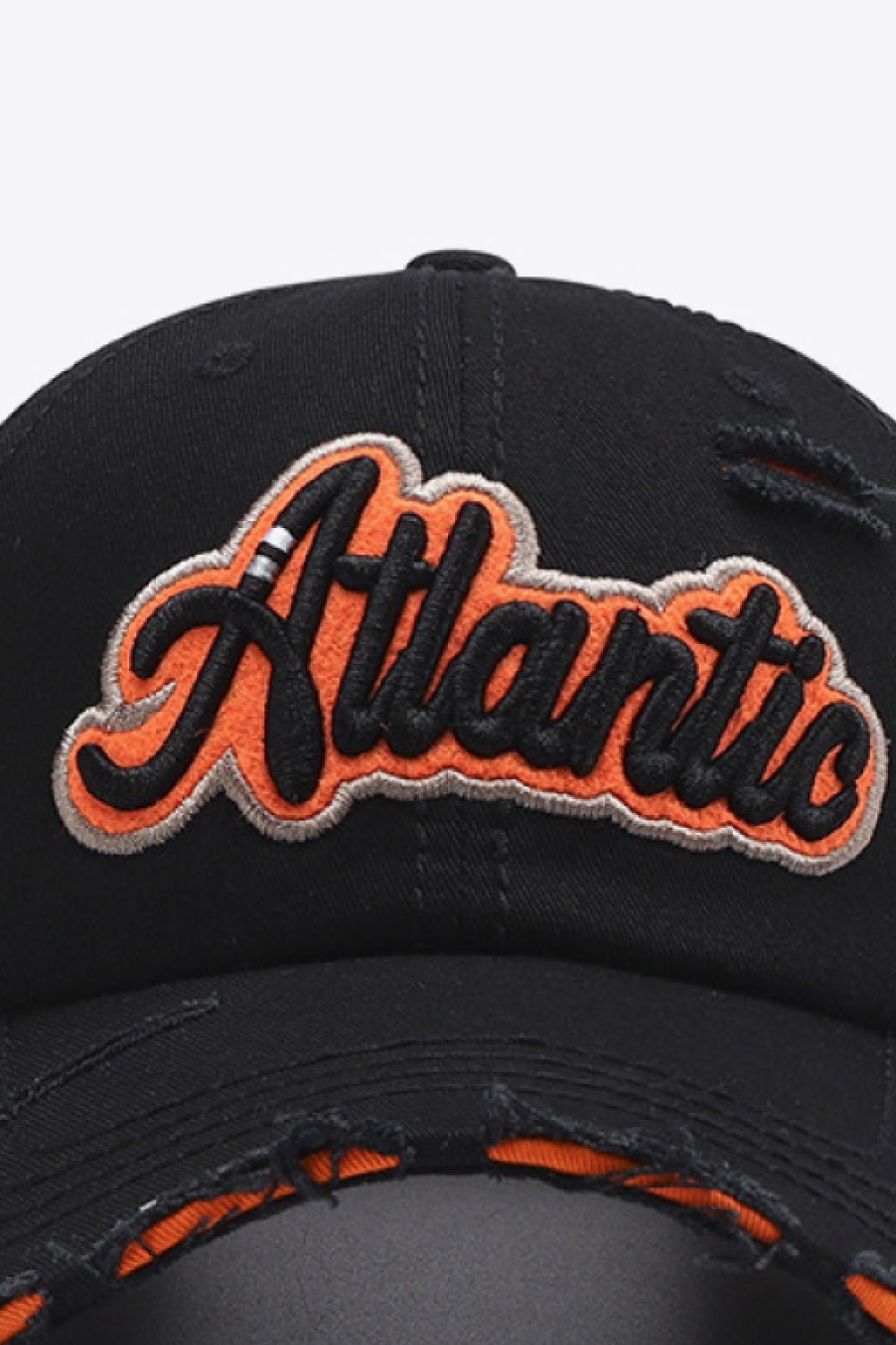 ATLANTIC Graphic Distressed Baseball Cap - goosavvy.com