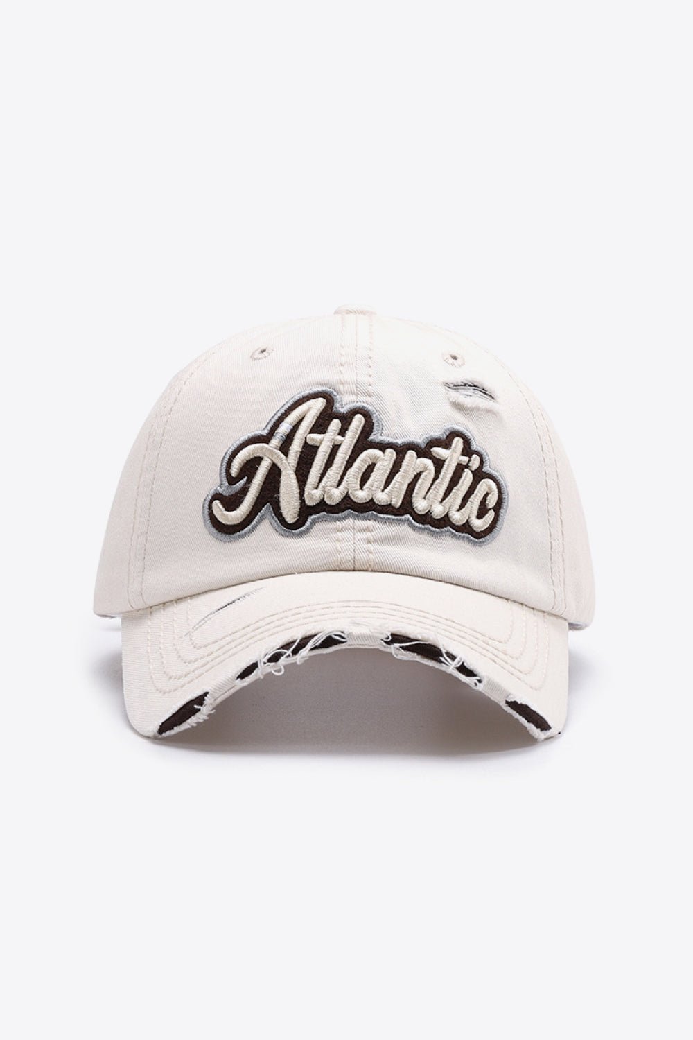 ATLANTIC Graphic Distressed Baseball Cap - goosavvy.com